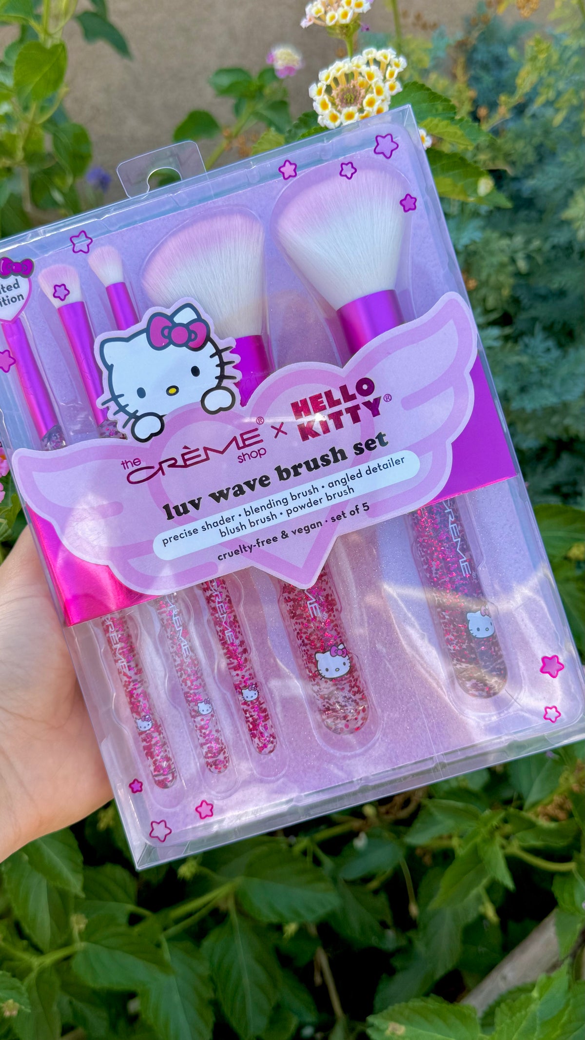Set de 5 brochas de The Crème x Hello Kitty