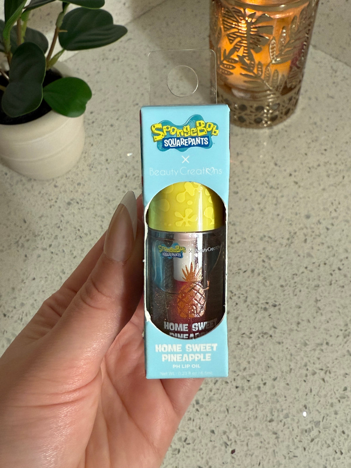 Aceite Labial Home Sweet Pineapple – Bob Esponja x Beauty Creations