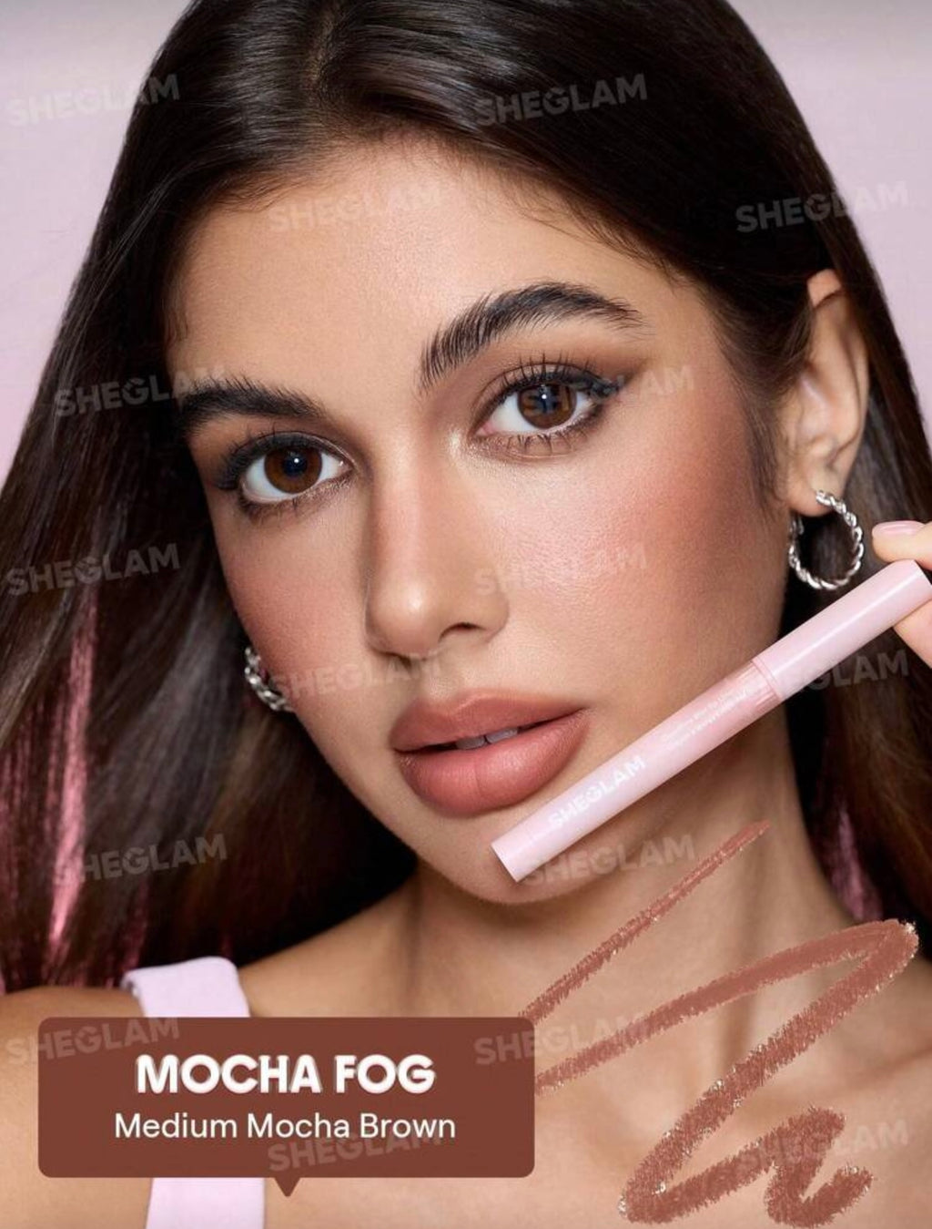 SHEGLAM Cloudline Blur — Delineador de Labios en tono Mocha Fog