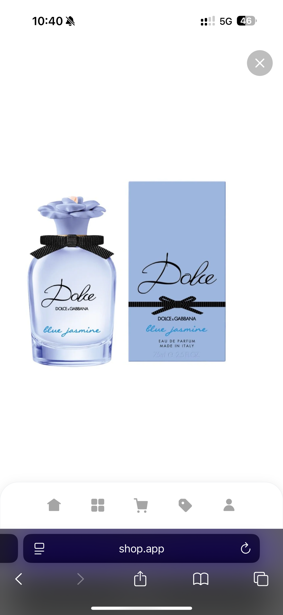Mini perfume Dolce and Gabanna- Blue Jasmine